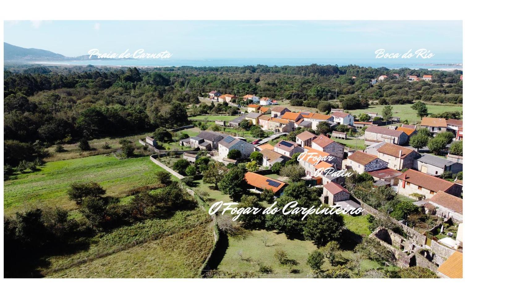 O Fogar Do Carpinteiro Villa Carnota Bagian luar foto